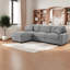 Canapé modulaire rembourré en polyester avec rangement