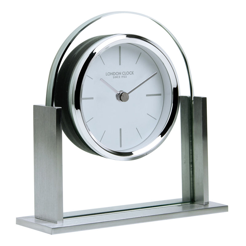 Modern & Contemporary Analogue Tabletop Clock in Transparent
