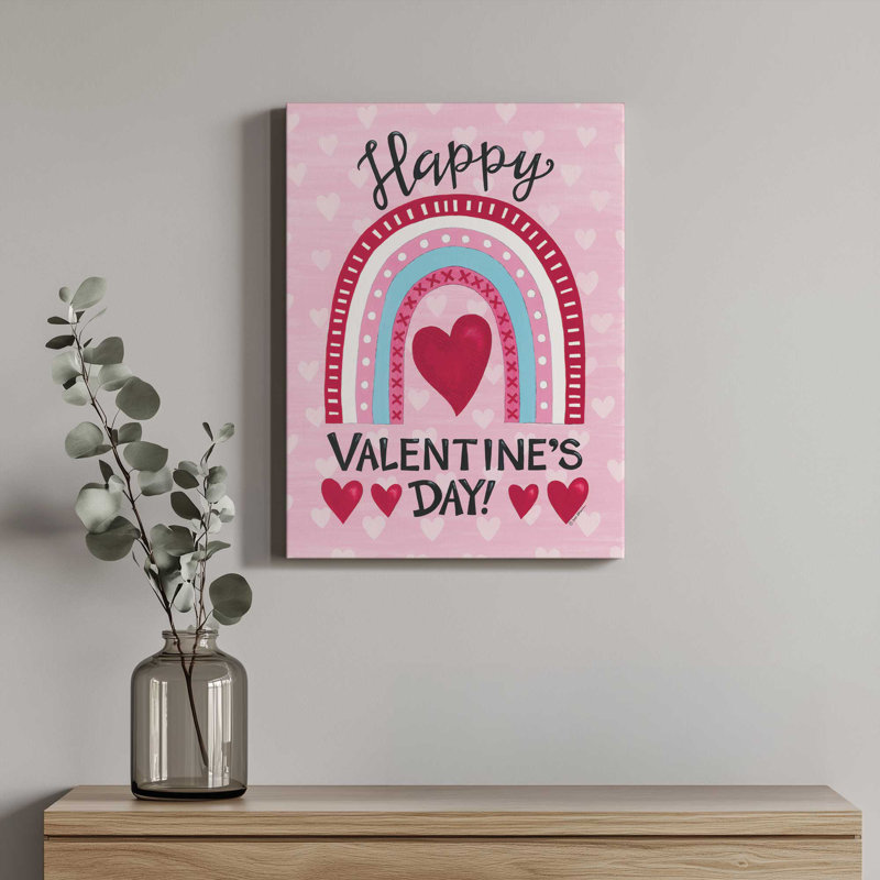 «Valentine Rainbow» par Deb Strain, reproduction d'art, L 12 po x H 16 po, Ne s’applique pas, Toile non encadrée
