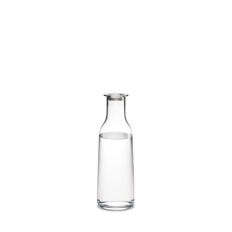 Minima bouteille avec couvercle transparent, H 10,43 po x l 3,54 po x P 3,54 po