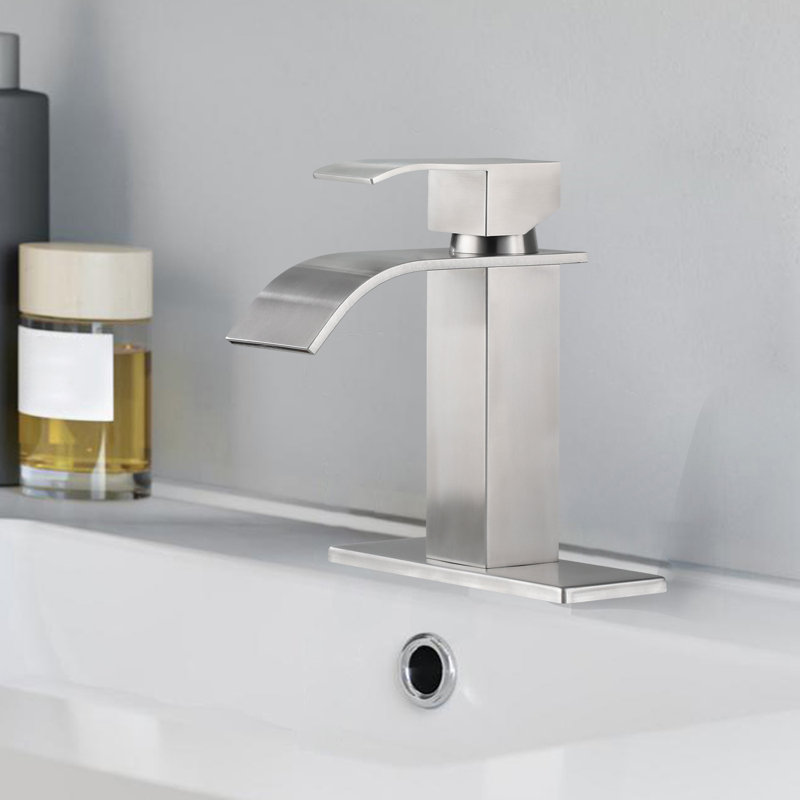 Single Hole Bathroom Faucet, Brushed Nickel
