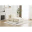 Méridienne simple longue - tissu en velours côtelé de mousse à mémoire de forme, modulaire modulaire pour le salon, mobile, sans assemblage, beige, rembourrage haute densité, conception ergonomique, tissu parfait à plusieurs espaces,-800927965