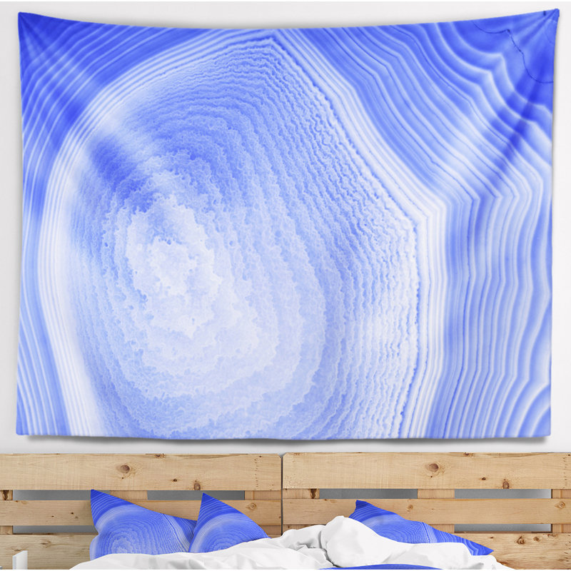 Tapisserie abstraite en agate, H 50 po x l 60 po