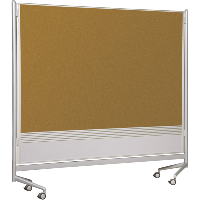 DOC MooreCo Cork Freestanding Metal Bulletin Board