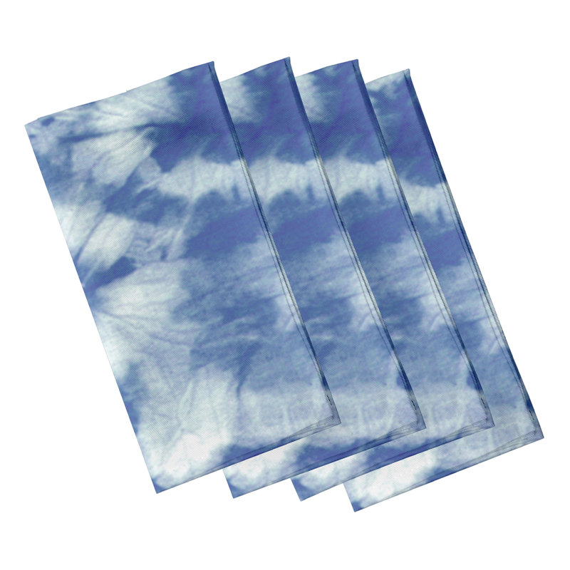 Ensemble de serviettes 4 pièces Caire, L 18 po x L 18 po, bleu