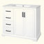 36" Modern Bathroom Vanity With Ceramic Sink, Soft-Close Door, Adjustable Shelf & 3 Drawers, Ample Storage, Elegant Design For Medium To Small Bathrooms