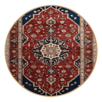 Machine Washable Persian Brown Area Rug