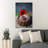 Chocolate Cake With Red Rose On Top - 1 Piece Rectangle Graphic Art Print On Wrapped Canvas-790787213