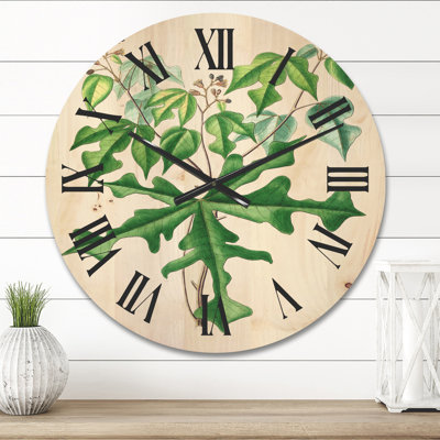 Dessin d'une horloge murale en bois