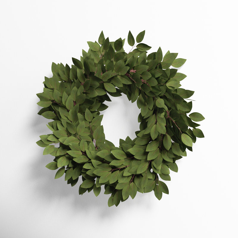 Handcrafted Faux Fabric 24'' Wreath