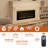 Rayva Classic Built-in or Wall-Mounted Direct Vent Electric Fireplace Insert-435000870