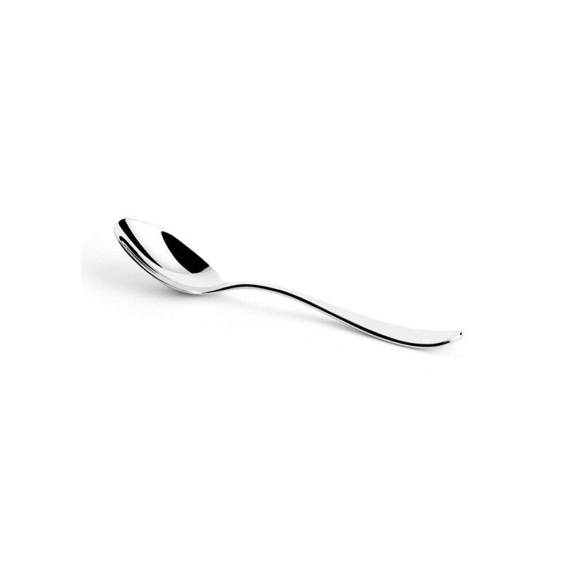 Ensemble de cuillères à dessert en acier inoxydable Clista | Argent | 7,5 po | Ensemble de 12 pièces