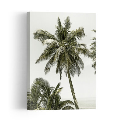 Impression sur toile de palmier tropical
