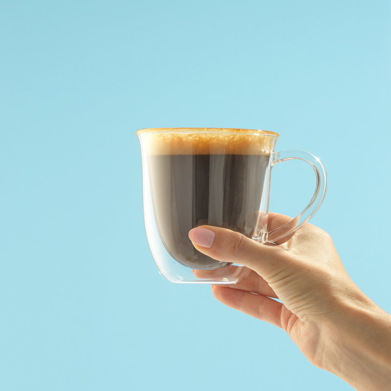 JoyJolt Serene Double Wall Coffee Mugs, 7.4oz.