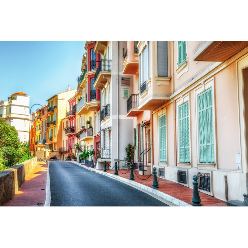 Apartments In Monaco by Garsya - Wrapped Canvas Print, 30cm H x 46cm W