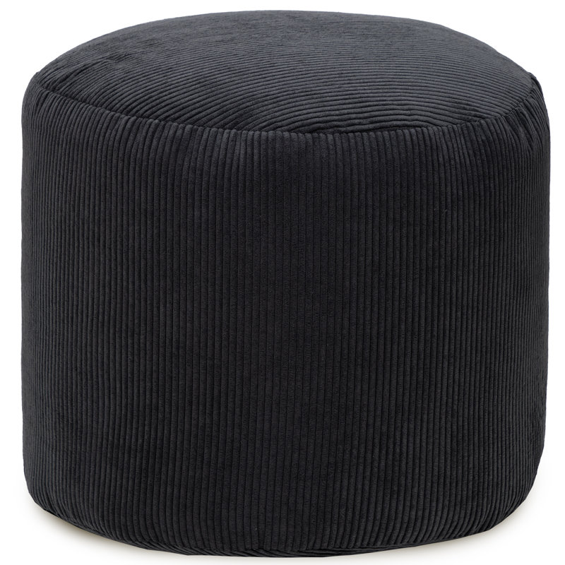 Dotcom Inga Bean Bag Pouf, Charcoal