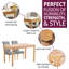 4 - Person Solid Oak Dining Set