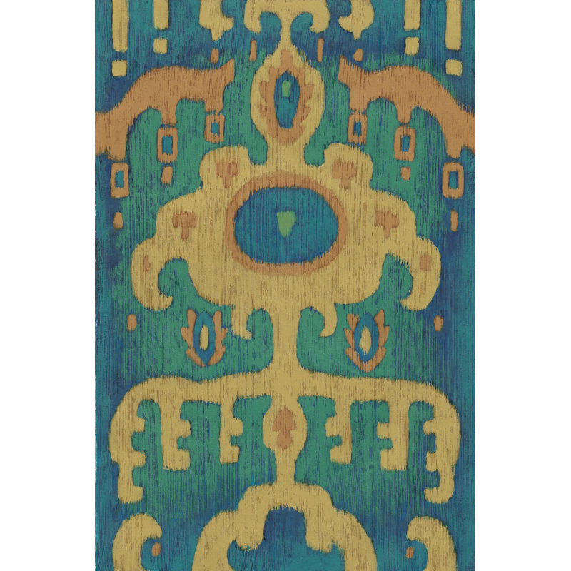 Sunset Ikat I - Wrapped Canvas Painting, 46cm H x 30cm W x 3.8cm D