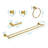 5 Piece Bathroom Towel Rack Set Wall Mount-115844518