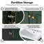 Meuble-lavabo autoportant moderne de 24 po avec lavabo en céramique, portes à fermeture douce et poignées en métal doré-130910293-131135456