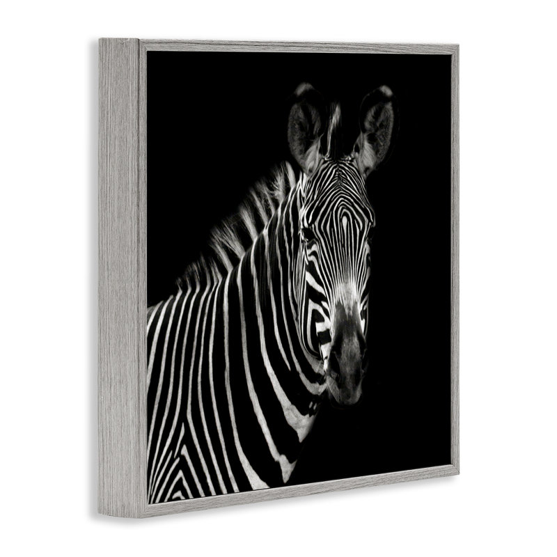 «Jungle Zebra Portrait», art numérique par Susan Bryant, Estampe numérique Farmhouse, H 17 po x l 17 po