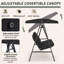 2 Person Porch Swing with Canopy-458146227