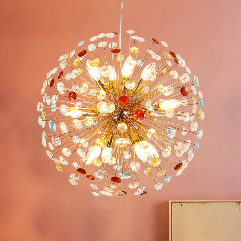 Keltie 12 - Light Dimmable Sputnik Sphere Chandelier