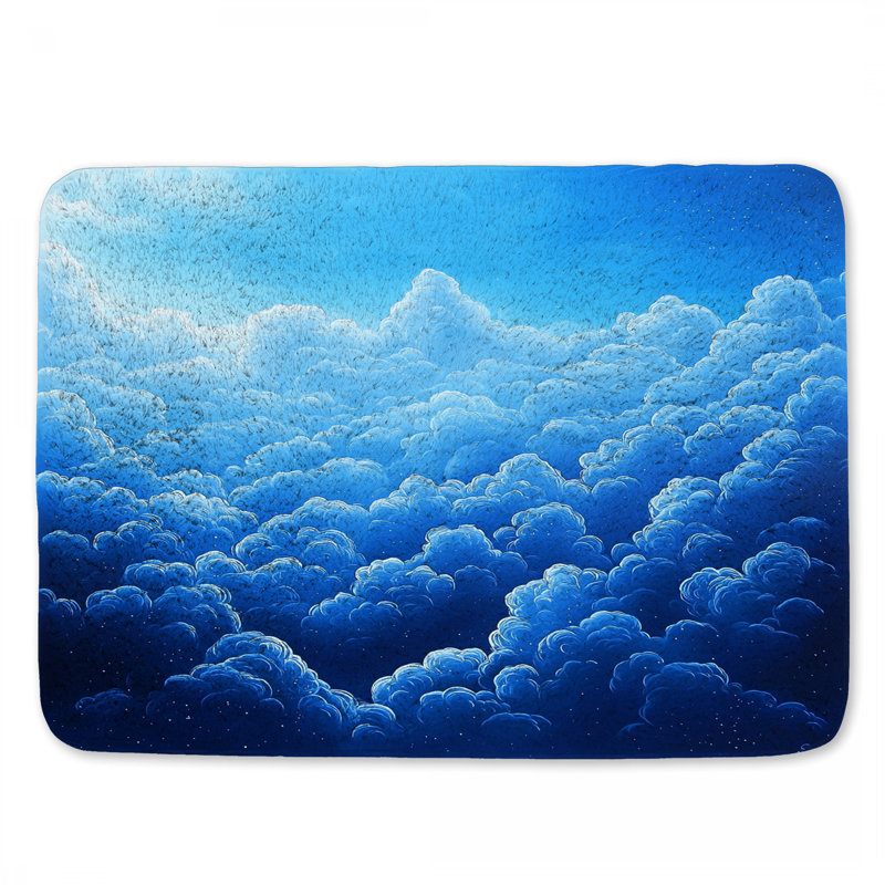 Tapis de bain Cloudscape Sky, L 24 po x l 17 po