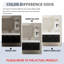 Meuble-lavabo mural 48 po avec lavabo et support de rangement, lavabo à rebord épais en résine gauche, ensemble KD