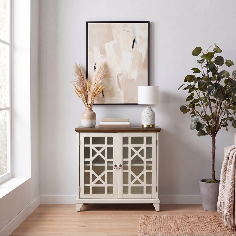 Armoire à deux portes Aaron, Oak / Cream