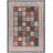 Emanuel Traditional Machine Woven Flatweave Ivory and Black Area Rug with Non Skid Backing -115150665