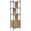 154.5cm H x 44.5cm W Metal Bookcase-1586542342