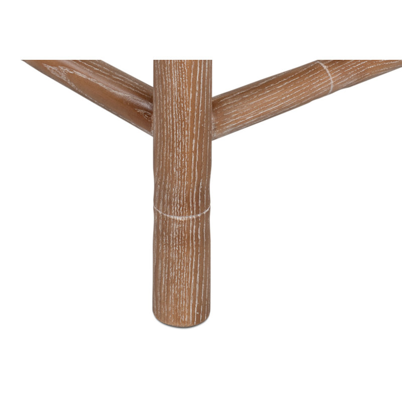 Brighton Upholstered Stool with Solid Wood Frame
