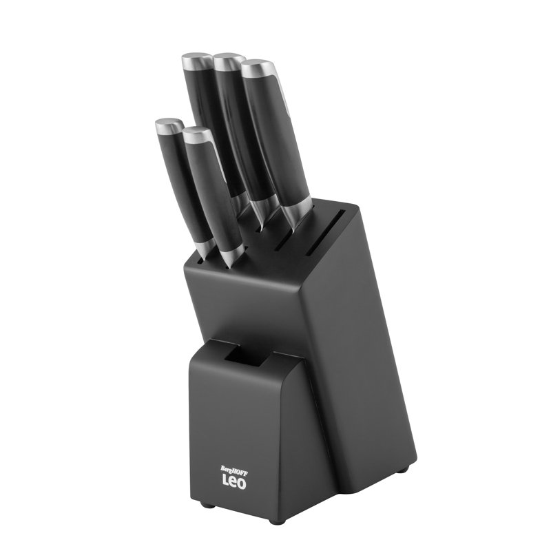 BergHOFF BergHOFF Graphite Stainless Steel 6Pc Knife Block Set