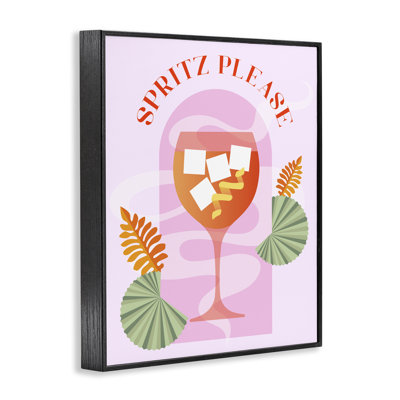  Art de giclée encadré «Sespritz s'il vous plaît» par Daphne Polselli