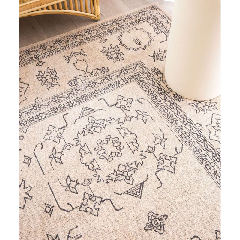 Floral Indoor Rug, Rectangle 4' x 6'
