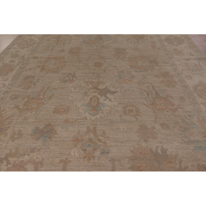 Vegetable Dye Oushak Oriental Large Rug 14