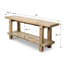 Rustic Vintage Sorrento Console Table Approx. 72x16x29H Weathered Natural