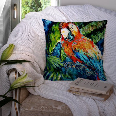 Coussin décoratif d’intérieur/d’extérieur yo yo maman perroquet