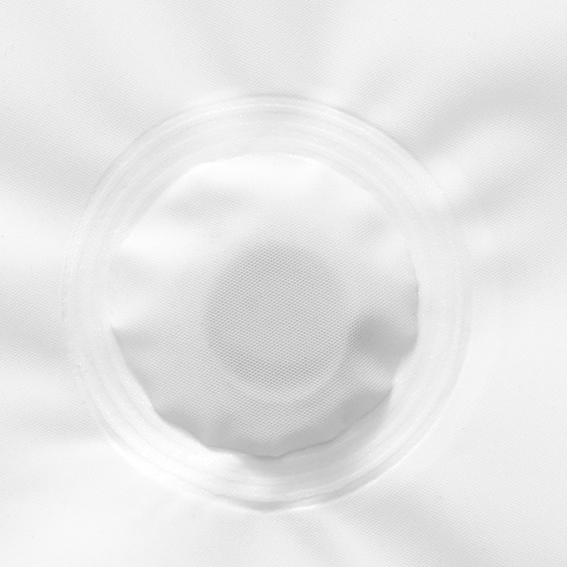 Rideau de douche Waterpoof, H 78 po x l 72 po, Blanc