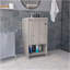 Meuble-lavabo pour salle de bain, gris clair-167609902