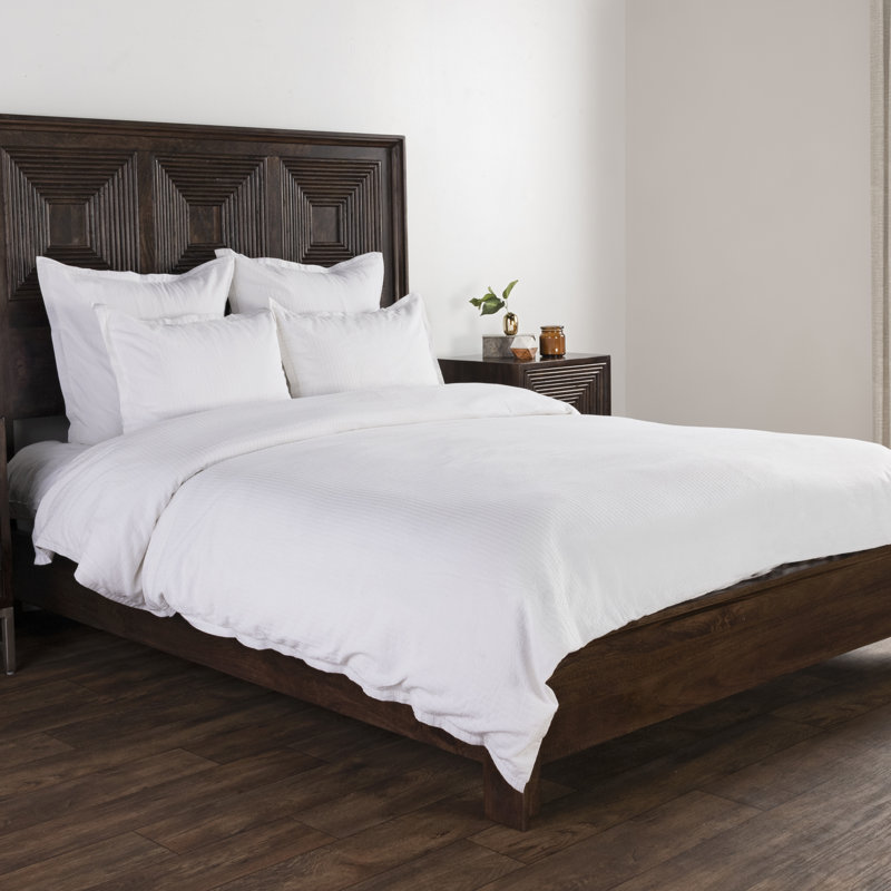Karina Duvet, King Duvet Cover, White