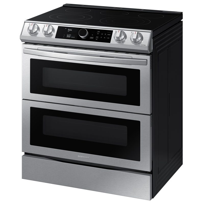 Cuisinière électrique 30 po 6,3 pi. Cu. Avec porte Flex Duo, Acier inoxydable