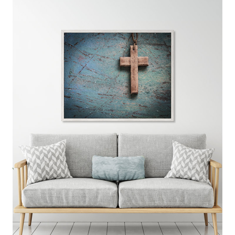 « cross », reproduction de photo encadrée