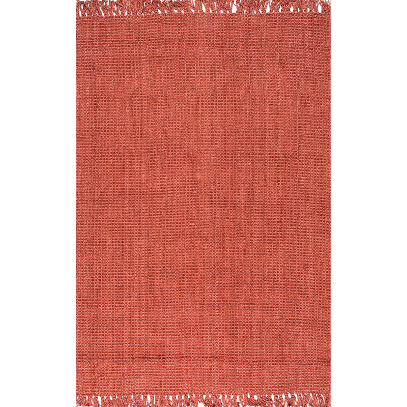 Tapis terre cuite tissé à la main Waville