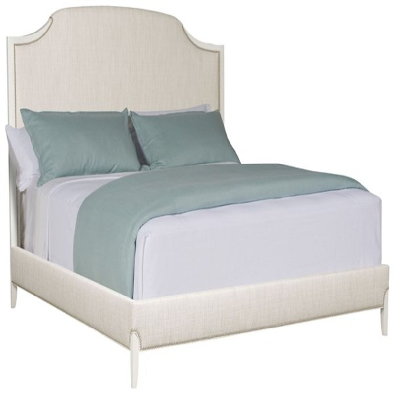 Lillet Upholstered Scalloped Bed, King