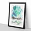Northern Lights over Skagsanden Beach - Picture Frame Painting Print-56858795-56858796