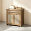 Buffet en rotin, armoire de rangement de style campagnard avec tablette réglable, armoire de cuisine avec tiroir Boho