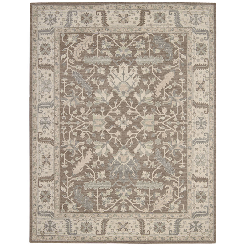 Deeksha Wool Oriental Indoor Rug, Rectangle 3'9" x 5'9"