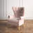 Calcott Velvet Wingback Chair-692444355
